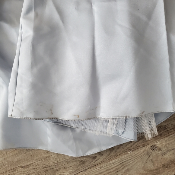 David's Bridal Ice Blue Bridesmaid Gown - US 6 - Picture 7 of 9